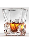 Yenigeldi 1 Adet İskoç El Yapımı Kurşunsuz Kristal Cam Viski, Şarap, Kokteyl, Bourbon, Sunum Bardağı 300 ml - 1