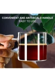 Yenigeldi 2 Adet Renkli Saplı Espresso Fincan Isıya Dayanıklı Borosilikat Bardak Kahve Çay Kupa (130ml) - 1