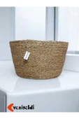 Yenigeldi 1 Adet Yuvarlak Hasır Saklama Sepeti Sapsız thumbnail 1