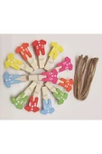 freeshopxl Ahşap Fotoğraf Mandalı, Fotoğraf Mandalı, Dekoratif Mandal, Süslü Mandal, Mini Fotoğraf Mandalı, - 3