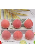 Yenigeldi 3 Adet Sahte Şeftali Yapay Şeftali Ev Mutfak Süsü Dekorasyon Meyve thumbnail 4