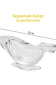 Yenigeldi Şeffaf Akrilik Kuş Limon Dilimi Sıkacağı Çay Salata Ihlamur Vs. Için Limon Sıkacak Lemon Squeezer - 3