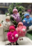 Yenigeldi Bebek Anahtarlık, Peluş Anahtarlık, Sevimli Anahtarlık Bebek Peluş Anahtarlık mor peluş hediyelik - 2