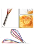 Yenigeldi 1 Adet Renkli Silikon Yapışmaz Çırpıcı Pratik Yumurta Çırpıcı Yemek Pişirmek Için (29 CM) - 2