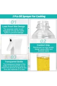 Yenigeldi 2 Adet Air Fryer Yağ Spreyi Salata Fırın Yağlık Yağ Püskürtücü Çok Amaçlı Yağdanlık Sprey Şişesi - 3