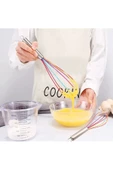Yenigeldi 1 Adet Renkli Silikon Yapışmaz Çırpıcı Pratik Yumurta Çırpıcı Yemek Pişirmek Için (29 CM) - 1