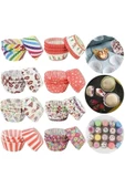 Yenigeldi 200 Adet Renkli Muffin Cupcake Kalıpları Kek Kapsülü Cupcake Muffin Kağıdı - 1