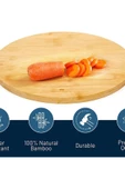 Yenigeldi Bambu Kesme Tahtası Bambu Nihale Bambu Peynir Pizza Sunum Servis Tahtası 18 Cm - 2