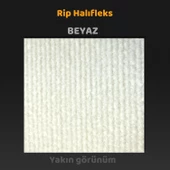 Beylini Halıfleks Zemin Yer Kaplama 3 mm Kalınlığında Rip Halı Duvardan Duvara Halıflex Organizasyon Davet Beyaz - 2