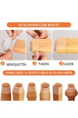 Yenigeldi 4 Adet (2 CM VEYA 2.8 CM) Gri Keçeli Silikon Masa Sandalye Koruyucu Masa Koltuk Sandalye Kaydırmaz - 3