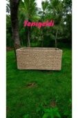 Yenigeldi (Y:20-G:29-U:43 CM) 1 Adet Dikdörtgen Saklama Hasır Sepeti - 2
