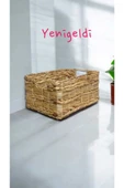 Yenigeldi 1 Adet Saplı Sepet Seti, Dikdörtgen Doğal Saklama Kutuları yen240017or - 1