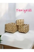 Yenigeldi 3lü Hasır Sepetler Düzenleme Ve Saklama Seti yen2400233 - 1