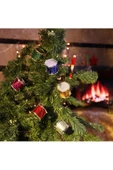 Yenigeldi 6 Adet Renkli Simli Mini Davul Noel Ağacı Süsleri, Asılı Noel Dekoru thumbnail 2