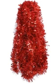 Yenigeldi 1 Adet 1.7 Metre Kırmızı Kalın  Yılbaşı Püskül Süsü Tinsel Garland ,Süs t77 - 1