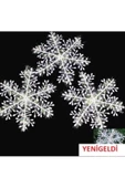 Yenigeldi 3’lü Kar Tanesi Simli Yılbaşı Süsü, Simli Kar Tanesi thumbnail 3