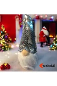 Yenigeldi 1 Adet 16 Cm Payetli Sakallı Yılbaşı Şans Cücesi Yılbaşı Süsü Ağaç Araba Süsü T81 - 1
