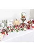 Yenigeldi 1 Adet 1,5 metrekozalaklı   Sarmaşık Uğur Kokina Red Berry Yılbaşı Süsü Yeni Yıl Süs t1181 - 3