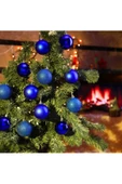 Yenigeldi 12'li Mavi 6 Cm Yılbaşı Topu, Noel Topu, Çam Ağacı Topu,süs Topu - 2