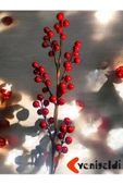 Yenigeldi 1 Adet 70 cm Büyük Boy El Yapımı Uğur Kokina Red Berry Yılbaşı Süsü Süs t1151 thumbnail 1