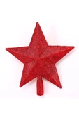 Yenigeldi Yılbaşı Ağaç Yıldızı, Tepe Yıldızı, Çam Ağacı Süsü, Yıldız Süs Kırmızı 20 Cm thumbnail 3
