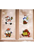 Free Shop 3 Adet Yılbaşı Cam Çıkartması , Yılbaşı Noel Cam Çıkartması , Jel Sticker - 3