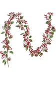 Yenigeldi 1 Adet 1,5 metrekozalaklı   Sarmaşık Uğur Kokina Red Berry Yılbaşı Süsü Yeni Yıl Süs t1181 - 1