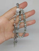 Labradorit Taşı Açık Renk 33lük Tesbih 6mm (17095) thumbnail 5