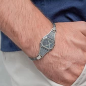 Zülfikar Kılıç Desenli 925 Ayar Gümüş Erkek Bileklik thumbnail 2