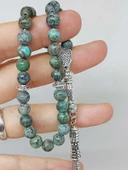 Afrika Turkuazı Taşı Royal Quality 33lük Tesbih 6mm (3874) thumbnail 2