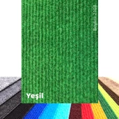 Beylini Halıfleks Zemin Yer Kaplama 3 mm Kalınlığında Rip Halı Duvardan Duvara Halıflex Organizasyon Davet Yeşil - 1