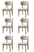 Nergis Sandalye Ahşap Gürgen 6 Li Set Cafe,Restaurant,Mutfak,Salon,Yemek Odası Sandalyesi - 1