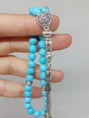 Turkuaz Taşı 33lük Tesbih 6mm (54350) thumbnail 2