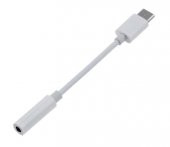 Ayex TYPE-C İçin 3.5mm Kulaklık ve Mikrofon Adaptörü Beyaz - 1