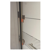 TEZ-1537 Beyaz Renk Statik Kasalı Desenli Düz Model Daire Kapısı, Çelik Kapı, Villa Kapısı - 4