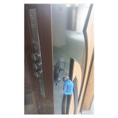 TEZ-3460 Ahşap Kaplama Kabartma Model Çelik Kapı, Daire Kapısı, Villa Kapısı - 4