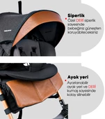 Baby Home 107 Clark Tam Yatar Alüminyum Bilyeli Teker Baston Bebek Arabası - 8