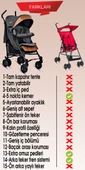 Baby Home 107 Clark Tam Yatar Alüminyum Bilyeli Teker Baston Bebek Arabası - 7