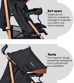 Baby Home 107 Clark Tam Yatar Alüminyum Bilyeli Teker Baston Bebek Arabası - 11