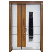TEZ-0163 Eskitme Kasalı Düz Model Apartman Girişi Çelik Kapı, Dış Mekan Apartman Kapısı - 1