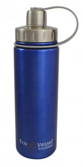 Eco Vessel Vidalı Kapaklı Yalıtımlı Termos 0.50 Litre-MAVİ - 1