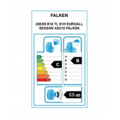 FALKEN 205/55 R16 TL 91H EUROALL SEASON AS210 2020-2021 ÜRETİMİ - 2