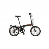 ÜMİT 2036 FOLDING KATLANIR BİSİKLET V 20 JANT 6 VİTES SİYAH TURUNCU - 1