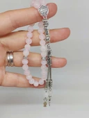 Pembe Kuvars Taşı 33lük Tesbih 6mm (1254) thumbnail 5