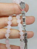 Pembe Kuvars Taşı 33lük Tesbih 6mm (1254) thumbnail 2