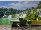 Nehir ve Şelale Manzaralı Duvar Kağıdı thumbnail 4