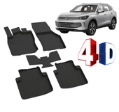 TİGUAN 2024 2025 2026 ARCA ÖZEL KAUÇUK 4D HAVUZLU PASPAS thumbnail 1