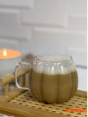 6 Adet Borosilikat Sunum Bardağı, Kahve Bardağı, Isı Dayanıklı Kulplu Meşrubat Bardağı (450 ml) Civelek - 5