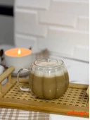 6 Adet Borosilikat Sunum Bardağı, Kahve Bardağı, Isı Dayanıklı Kulplu Meşrubat Bardağı (450 ml) Civelek - 1