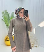 VıoShıne Kadın Yelekli Triko Elbise - 10